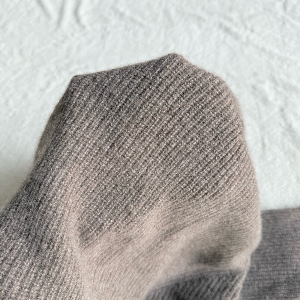 Anthropologie Cashmere Gray Mockneck Long Sleeve Sweater S - Picture 8 of 11